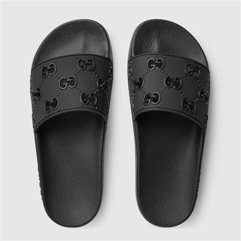 gucci g rubber slides